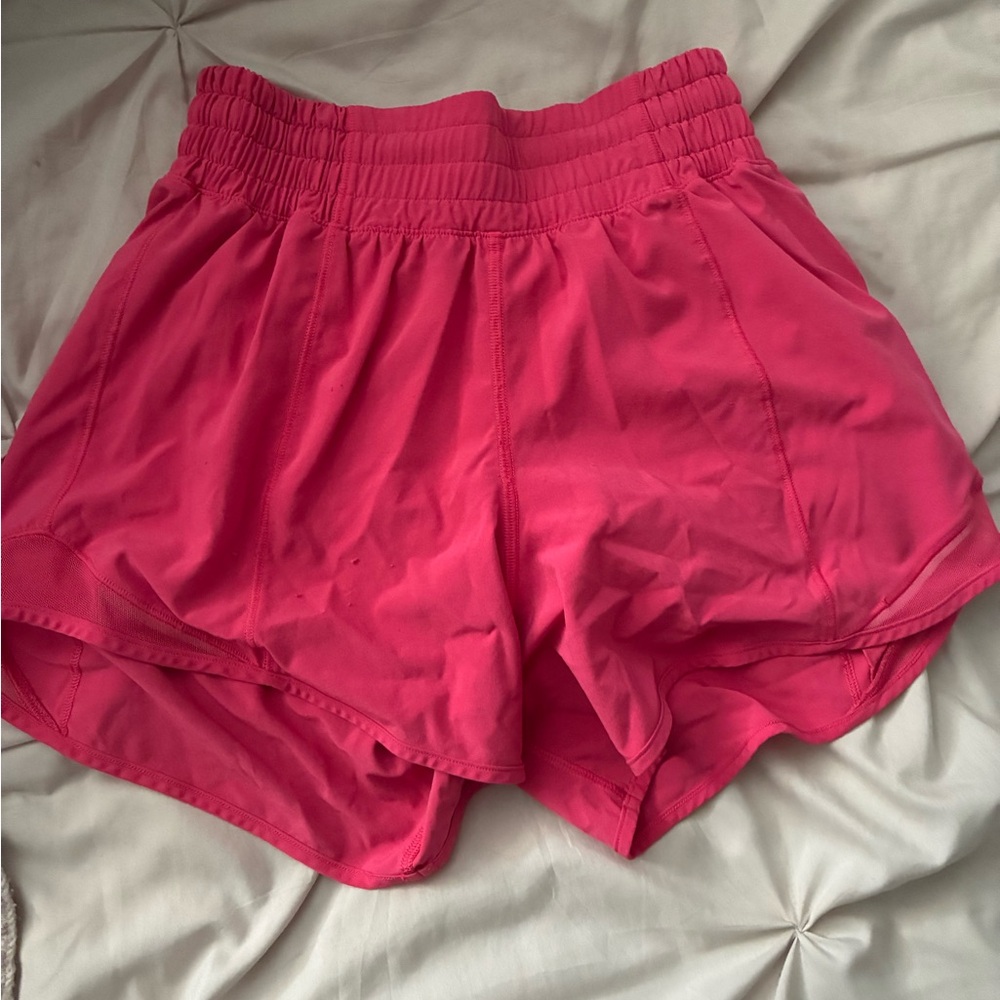 lululemon athletica Bright Pink Athletic Shorts